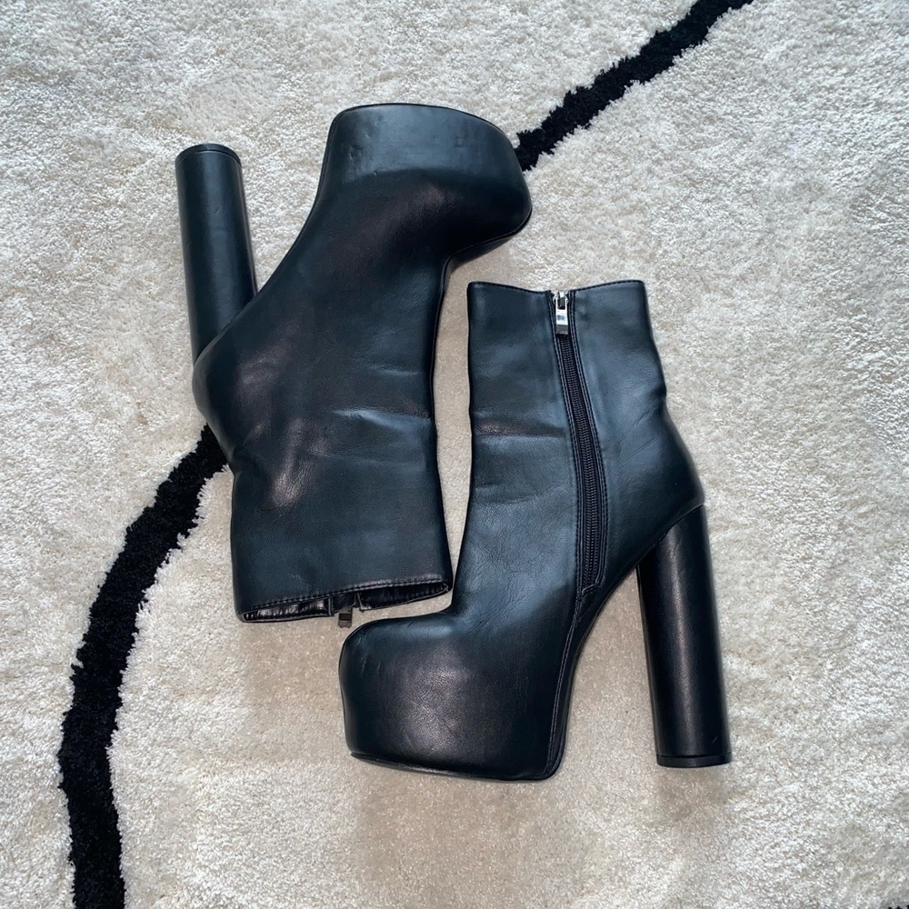 Platform Heel Boots